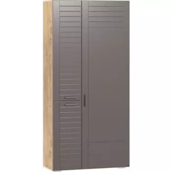 Сильва Шкаф для одежды НМ 013.36 Livorno софт графит (ПВХ) дуб бунратти