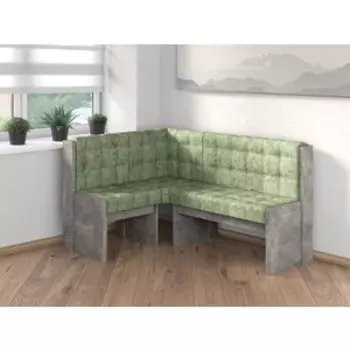 Скамья угловая Бител Квадро Однотон (Ателье Светлое, Велюр Мохито) (BTL10000622)
