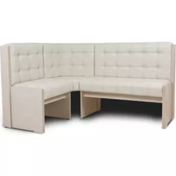 Скамья угловая Бител Квадро однотон (бодега, Борнео милк)