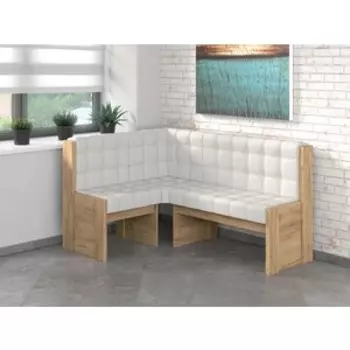 Скамья угловая Бител Квадро Однотон (Дуб Золотой Крафт, Борнео Милк) (BTL10000633)