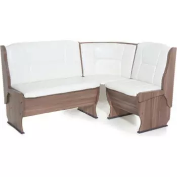 Скамья угловая Бител Орхидея шимо ясень темный, обивка Б.милк (BTL10000487)