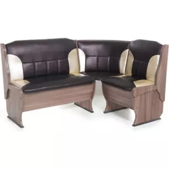 Скамья угловая Бител Орхидея шимо ясень темный, обивка С.221/С.101 (BTL10000485)