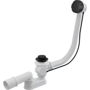 Слив-перелив для ванны AlcaPlast 120 см черный матовый (A55BLACK-120)