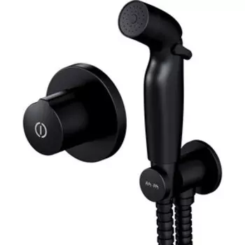 Смеситель для душа Am.Pm X-Joy TouchReel с гигиеническим душем, черный (F40P85A22)