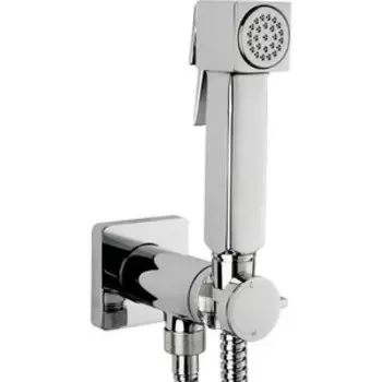 Смеситель для душа Bossini Cube Brass с гигиенической лейкой, встраиваемый, хром (E38001B.030)