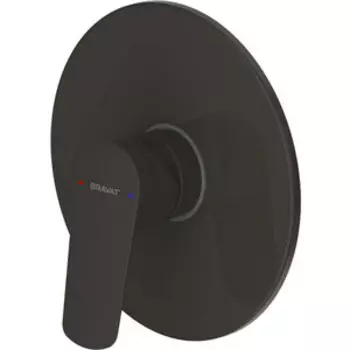 Смеситель для душа Bravat Rhein внешняя часть с механизмом, черный матовый (PB8429564BW-ENG, D999BW-ENG)