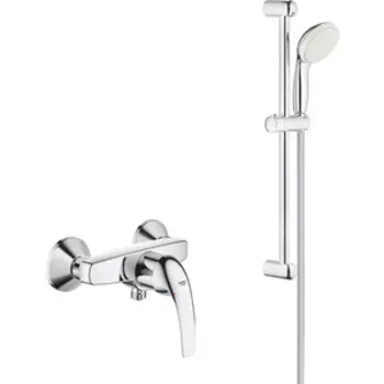 Смеситель для душа Grohe BauCurve с душевым гарнитуром, хром (23631000, 27853001)