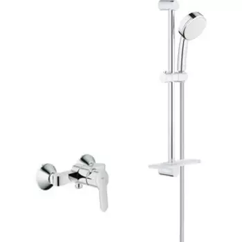 Смеситель для душа Grohe BauEdge с душевым гарнитуром, хром (23333000, 26083002)