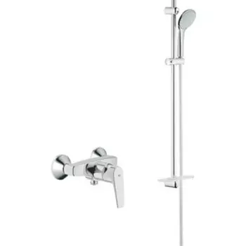 Смеситель для душа Grohe BauFlow с душевым гарнитуром, хром (23755000, 27267001)