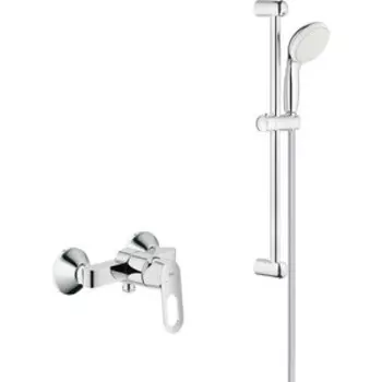 Смеситель для душа Grohe BauLoop с душевым гарнитуром, хром (23340000, 27853001)