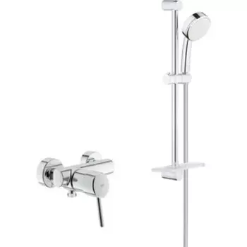 Смеситель для душа Grohe Concetto с душевым гарнитуром, хром (32210001, 26083002)
