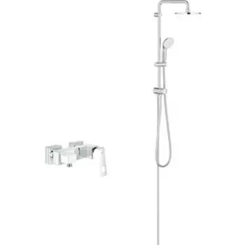Смеситель для душа Grohe Eurocube с душевым гарнитуром, хром (23145000, 27389002)