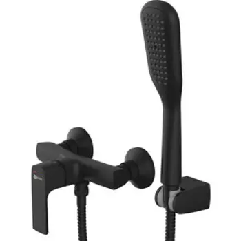 Смеситель для душа Lemark Ursus с ручным душем, черный (LM7203BL)