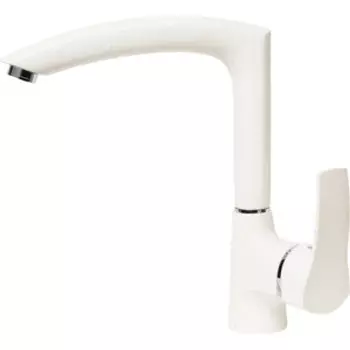 Смеситель для кухни AquaGranitEx белый (C-7040 (331)