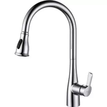 Смеситель для кухни D&amp;K Rhein-Schiller с выдвижной лейкой, хром (DA1462501)