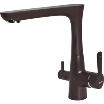 Смеситель для кухни Ewigstein 32235157 с подключением к фильтру, шоколад