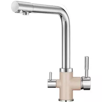 Смеситель для кухни Granula GR-3015 антик, с подключением к фильтру