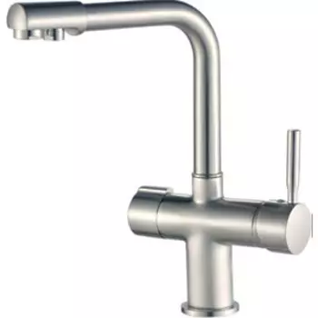 Смеситель для кухни Haiba HB088-5 с подключением фильтра, нержавеющая сталь (HB70088-5)