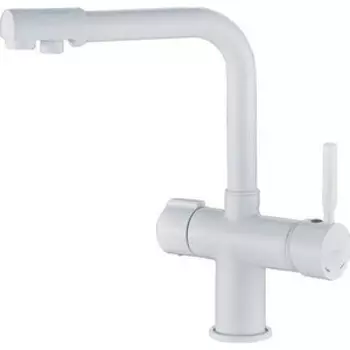 Смеситель для кухни Haiba HB088-8 с подключением фильтра, белый (HB70088-8)