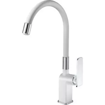 Смеситель для кухни Haiba HB548-8 белый/хром (HB73548-8)