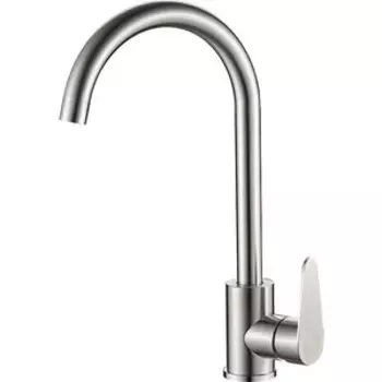 Смеситель для кухни Haiba HB802 нержавеющая сталь (HB70802)