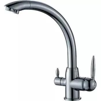 Смеситель для кухни Haiba HB845 с подключением фильтра, хром (HB76845)