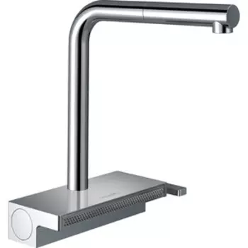 Смеситель для кухни Hansgrohe Aquno Select sBox с выдвижным изливом, хром (73830000)