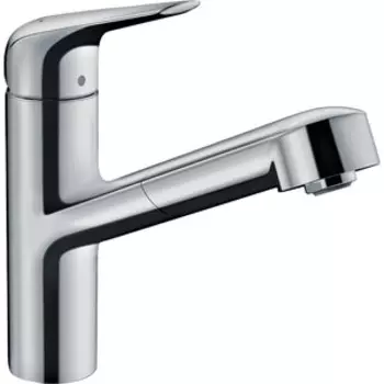 Смеситель для кухни Hansgrohe Focus с выдвижным изливом, хром глянцевый (71814000)