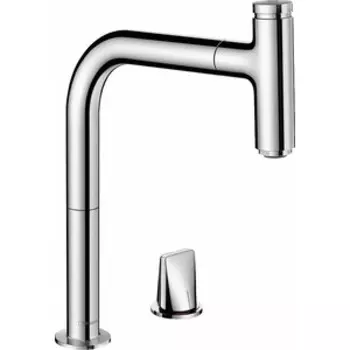 Смеситель для кухни Hansgrohe Metris Select M71 sBox выдвижной излив, хром (73804000)