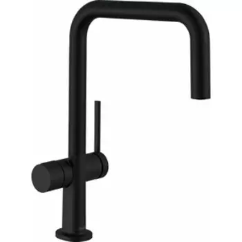 Смеситель для кухни Hansgrohe Talis M54 с запорным вентилем, черный матовый (72807670)