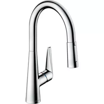 Смеситель для кухни Hansgrohe Talis с выдвижным изливом, хром глянцевый (73851000)