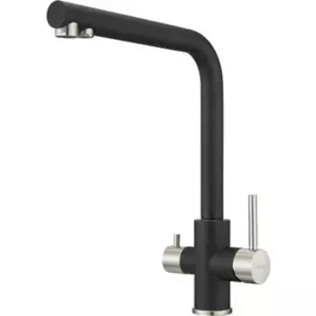 Смеситель для кухни Milacio Ultra с подключением фильтра, черный матовый (MCU.553.MB)