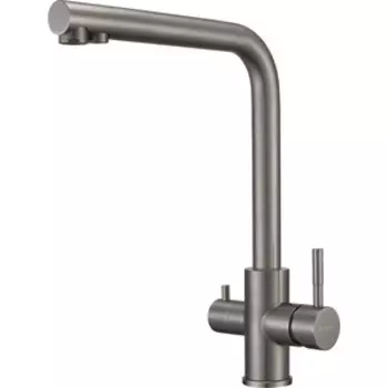 Смеситель для кухни Milacio Ultra с подключением фильтра, вороненая сталь (MCU.553.GM)