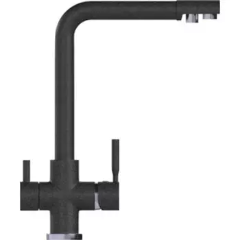 Смеситель для кухни Mixline ML-GS10 с подключением к фильтру, антрацит 343