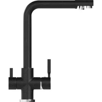 Смеситель для кухни Mixline ML-GS10 с подключением к фильтру, черный 308