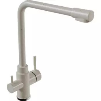 Смеситель для кухни Mixline ML-GS13 (331) с подключением фильтра, белый (4630099749786)