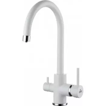 Смеситель для кухни Paulmark Essen под фильтр, белый матовый (Es213211-431)
