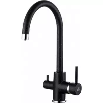 Смеситель для кухни Paulmark Essen под фильтр, черный (Es213211-308)