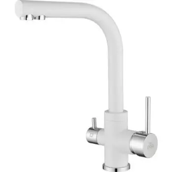 Смеситель для кухни Paulmark Essen под фильтр, матовый белый (Es213011-431)