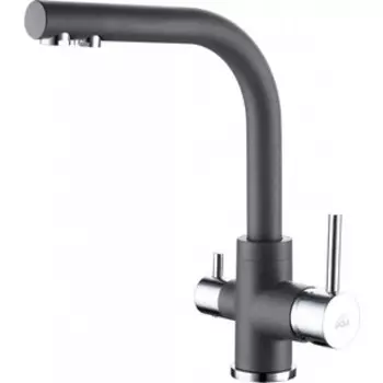 Смеситель для кухни Paulmark Essen под фильтр, серый металлик (Es213011-402)