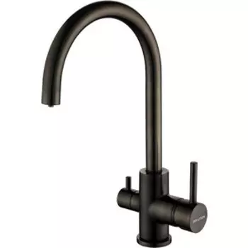 Смеситель для кухни Paulmark Essen вороненая сталь (Es213211-GM)