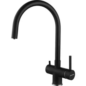 Смеситель для кухни Paulmark Heller под фильтр, антрацит (He213218-401)