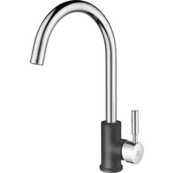 Смеситель для кухни Paulmark Holstein графит-хром (Ho212063-DGCR)