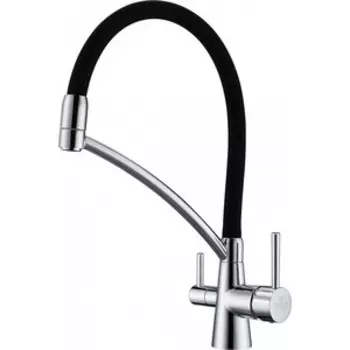 Смеситель для кухни Paulmark Sigen под фильтр, гибкий излив, хром (Si213111-CR)