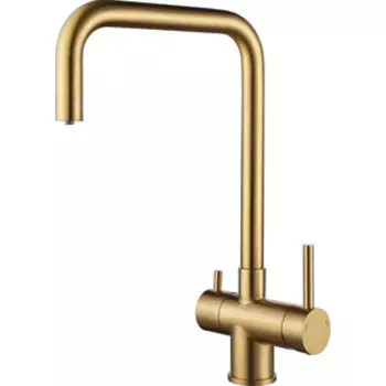 Смеситель для кухни Paulmark Wetter под фильтр, брашированное золото (We213030-BG)