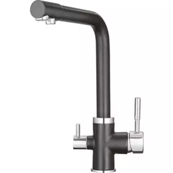 Смеситель для кухни Point PN3103B с подключением фильтра, черный