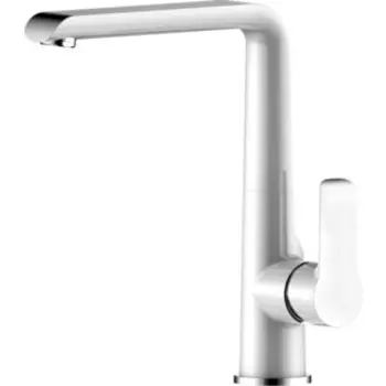 Смеситель для кухни Rossinka Silvermix белый\хром (W35-23)