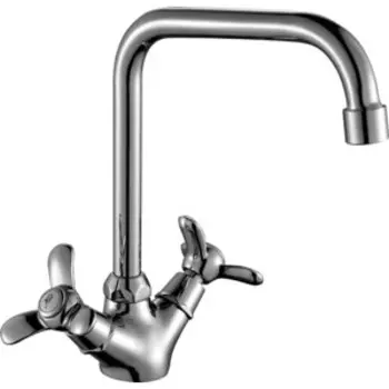 Смеситель для кухни Rossinka Silvermix хром (Q02-72)