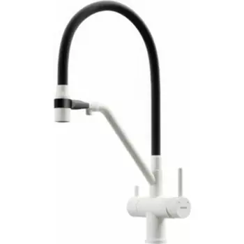 Смеситель для кухни Sancos Dora с подключением фильтра, белый гранит (SC4003GR)