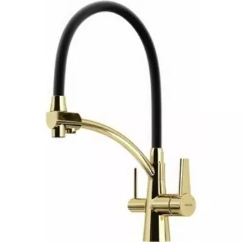 Смеситель для кухни Sancos Eri с подключением фильтра, полированное золото (SC4001ZG)